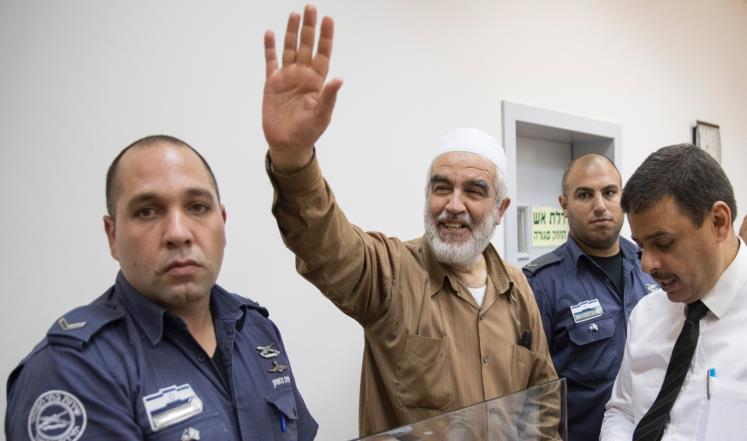 رئيس الحركة الإسلامية المحظورة في إسرائيل، الشيخ رائد صلاح